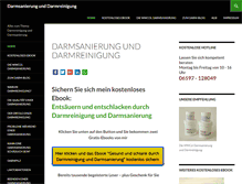 Tablet Screenshot of darmsanierung-darmreinigung.com